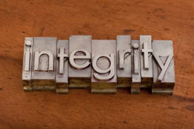 integrity or ethics concept